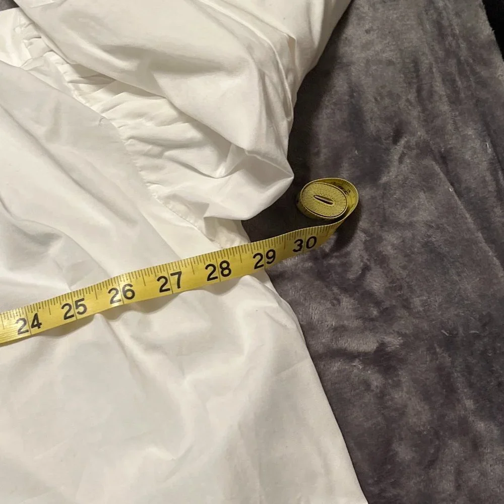 NWT Bassike Oversized White 100% Cotton Blouse with Stone Buttons Size M… - Picture 7 of 8